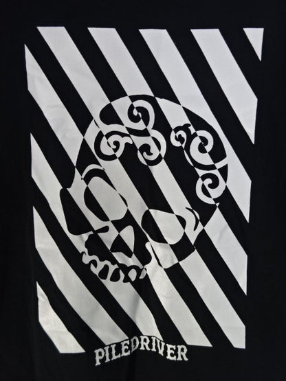 Minoru Suzuki "PILEDRIVER Skull" T-Shirt (2) (Black)