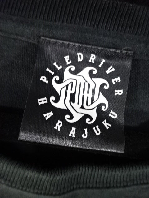 Minoru Suzuki "PILEDRIVER Skull" T-Shirt (2) (Black)