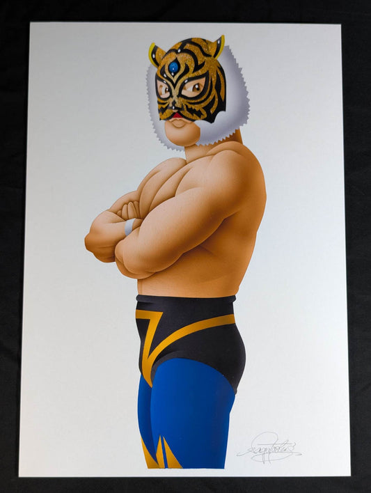 ★ Nagatoshi Sakai 's original drawing work ★ "The Legend of Misawa Tiger" 2nd Tiger Mask (Victory)