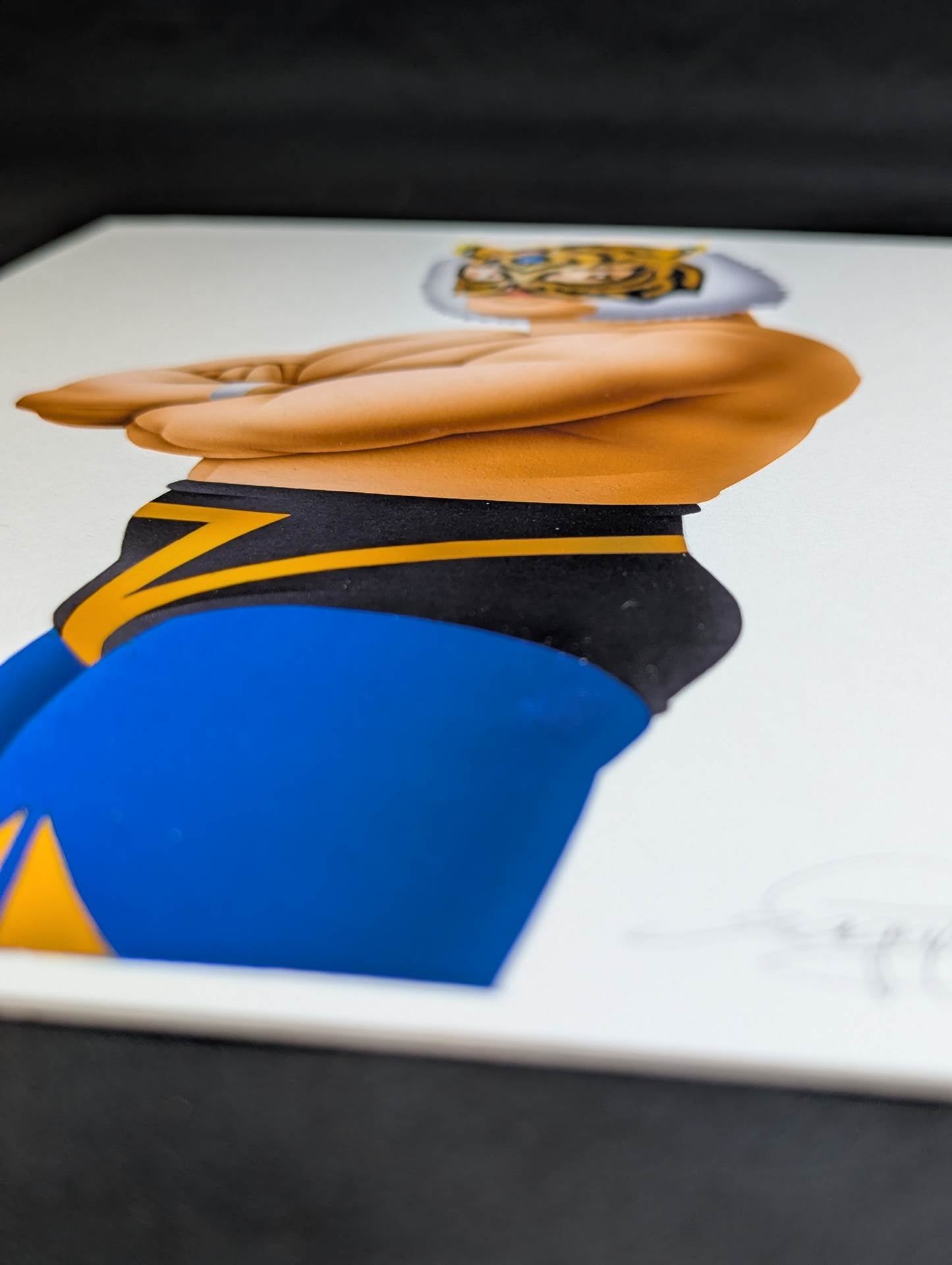 ★ Nagatoshi Sakai 's original drawing work ★ "The Legend of Misawa Tiger" 2nd Tiger Mask (Victory)