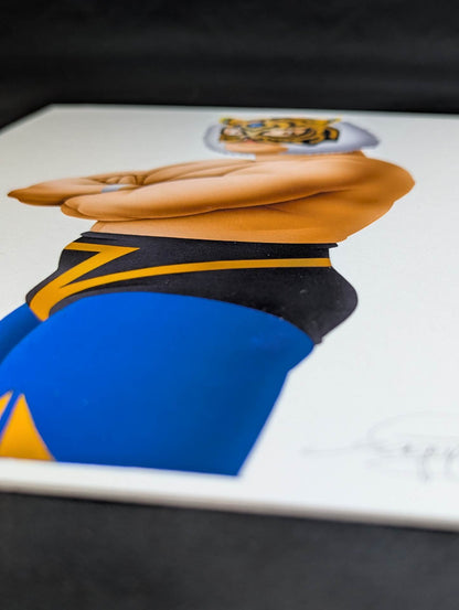 ★ Nagatoshi Sakai 's original drawing work ★ "The Legend of Misawa Tiger" 2nd Tiger Mask (Victory)