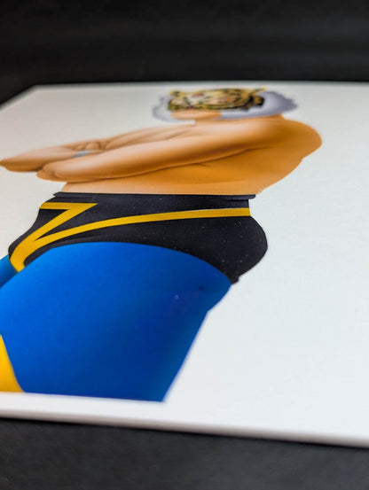 ★ Nagatoshi Sakai 's original drawing work ★ "The Legend of Misawa Tiger" 2nd  Tiger Mask (Geji Geji)