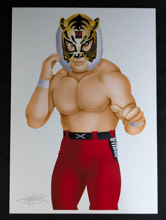 ★ Nagatoshi Sakai original painting work ★ "Four-dimensional killing method" The first tiger mask (Palki)