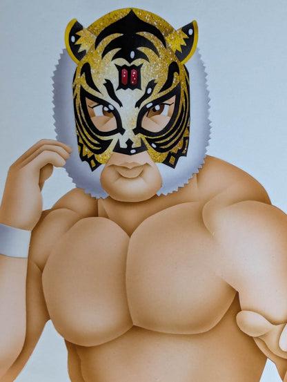 ★ Nagatoshi Sakai original painting work ★ "Four-dimensional killing method" The first tiger mask (Palki)