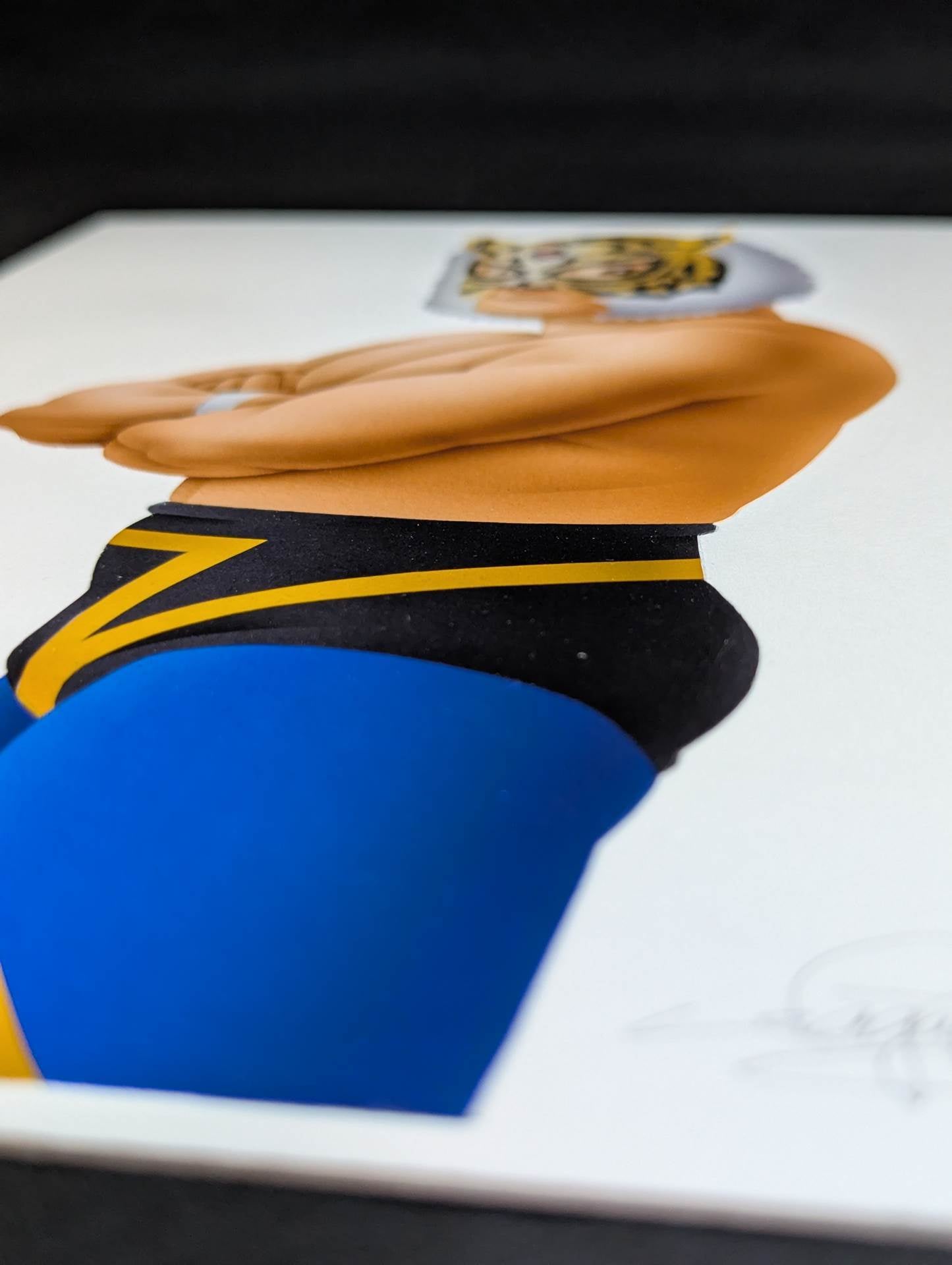 ★ Nagatoshi Sakai original painting work ★ "Four-dimensional killing method" The first tiger mask (goat)