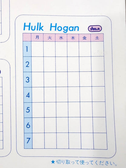 Hulk Hogan  Wrestler Cards(5)