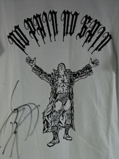 【直筆サイン入り】土井成樹「NO PAIN NO GAIN」Tシャツ①(ホワイト)