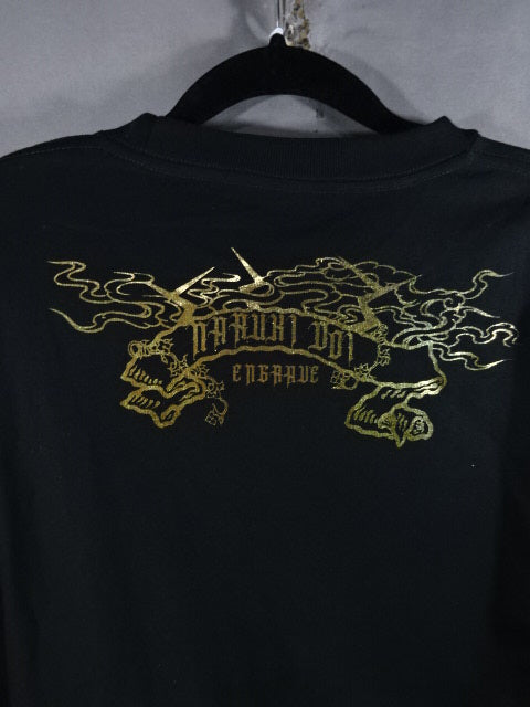 【hand signed autograph】 Naruki Doi 「I AM BETTER THAN YOU !」 T-Shirt (2) (Black)