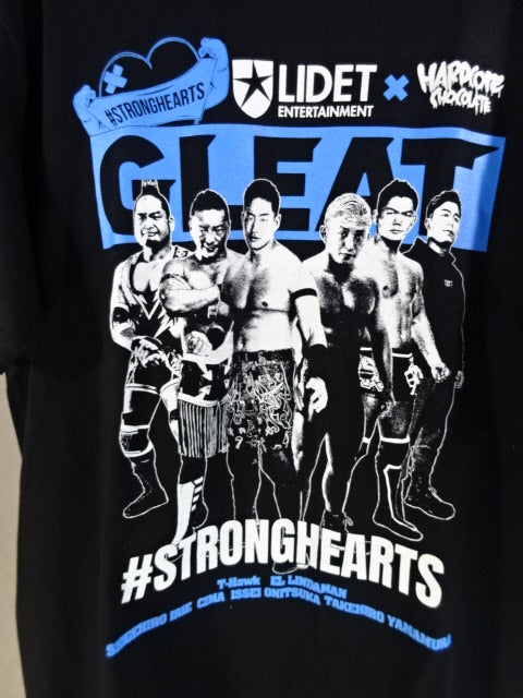 GLEAT ×HARDCORE CHOCOLATE Collaboration T-Shirt (1) (Black)