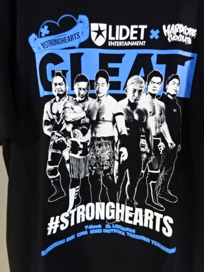 GLEAT ×HARDCORE CHOCOLATE Collaboration T-Shirt (1) (Black)