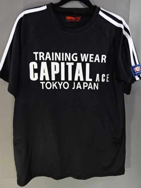 CAPITAL× International Pro Wrestling  T-Shirt (1) (Black)