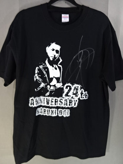 【hand signed autograph】 Naruki Doi  24th Anniversary T-shirt