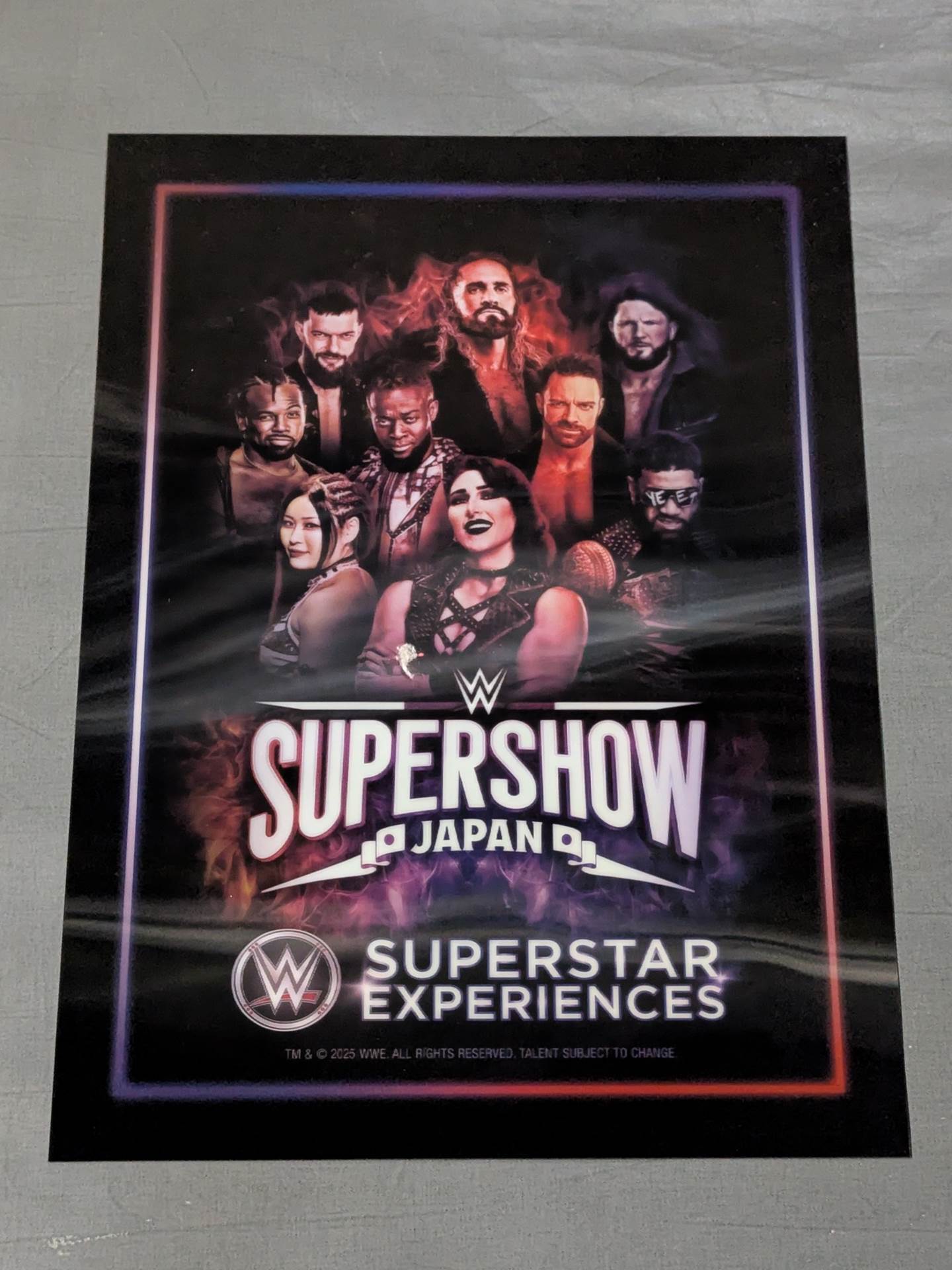 WWE SUPERSHOW JAPAN 2025 3D Poster