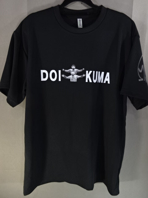 [2 hand signed autographs ] Koji Doi & Kumagoro "DOI KUMA" Dry T-Shirt