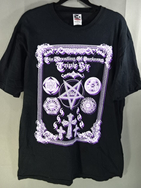 Wrestling of Darkness 666  T-Shirt (1) (Black)