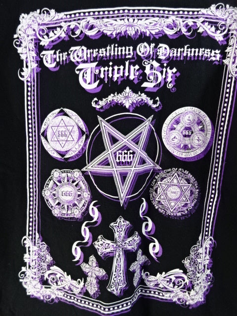 Wrestling of Darkness 666  T-Shirt (1) (Black)