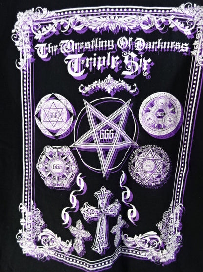Wrestling of Darkness 666  T-Shirt (1) (Black)