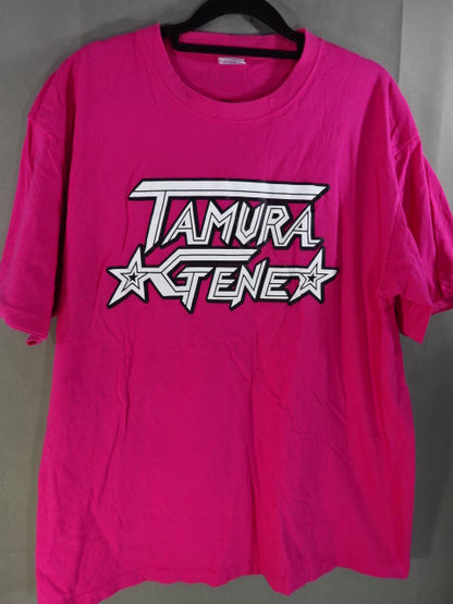 【hand signed autograph】 TAMURA☆GENE☆ T-Shirt (1) (Pink)