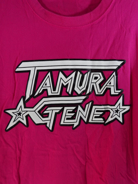 【hand signed autograph】 TAMURA☆GENE☆ T-Shirt (1) (Pink)