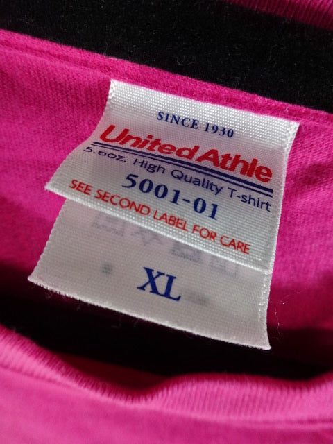 【hand signed autograph】 TAMURA☆GENE☆ T-Shirt (1) (Pink)