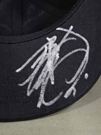 【直筆サイン入り】鈴木みのる「The KING」キャップ①(ブラック×ホワイト)