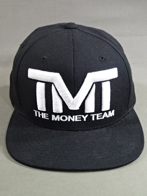 フロイド・メイウェザー「TMT THE MONEY TEAM」キャップ①(ブラック×シルバー)