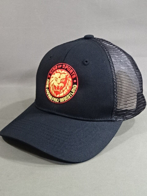 ライオンマーク メッシュキャップ①(2025/ブラック×フルカラー)