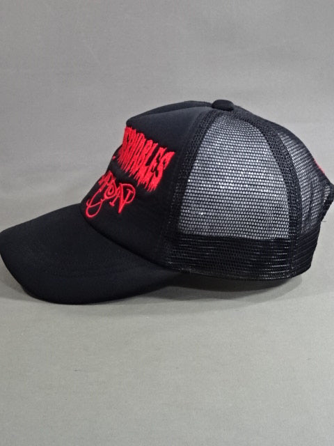 L・I・J メッシュキャップ⑧(TRANQUILO/ブラック×レッド)