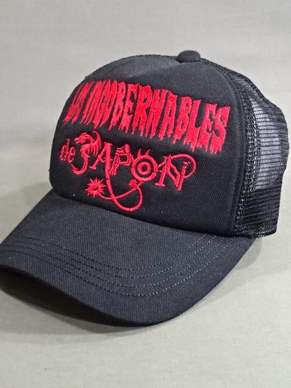 L・I・J メッシュキャップ③(L・I・J ロゴ / ブラック×レッド)