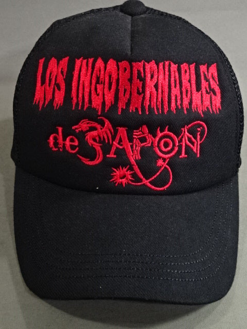 L・I・J メッシュキャップ③(L・I・J ロゴ / ブラック×レッド)