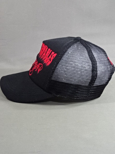 L・I・J メッシュキャップ③(L・I・J ロゴ / ブラック×レッド)