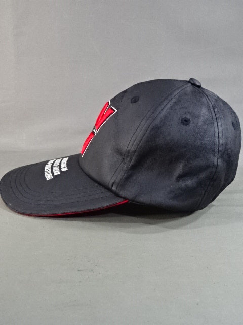 WJプロレス ロゴ レザー風キャップ