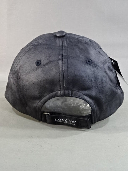 WJプロレス ロゴ レザー風キャップ