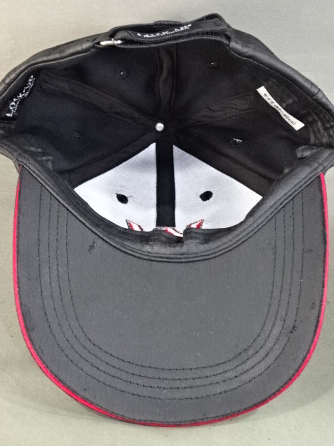 WJプロレス ロゴ レザー風キャップ