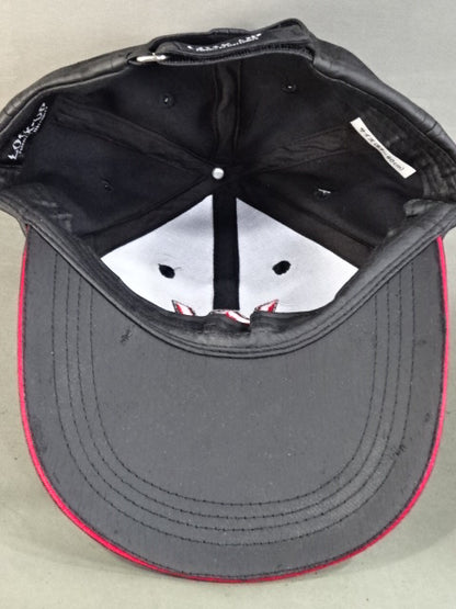 WJプロレス ロゴ レザー風キャップ