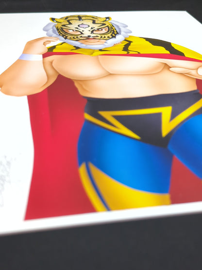 ★ Nagatoshi Sakai 's original painting work ★ "Four-dimensional killing method" The first tiger mask ( Gran Hamada  battle type)