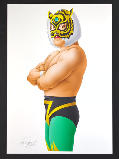 ★ Nagatoshi Sakai 's original drawing work ★ "The Legend of Misawa Tiger" 2nd  Tiger Mask (Victory Fang with Last Type)