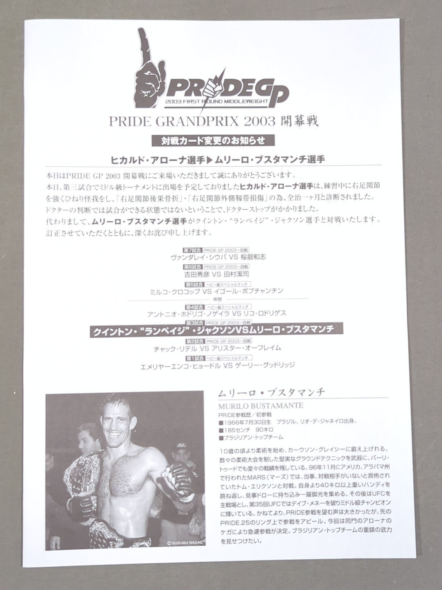 PRIDE GP 2003 FIRST ROUND – 闘道館