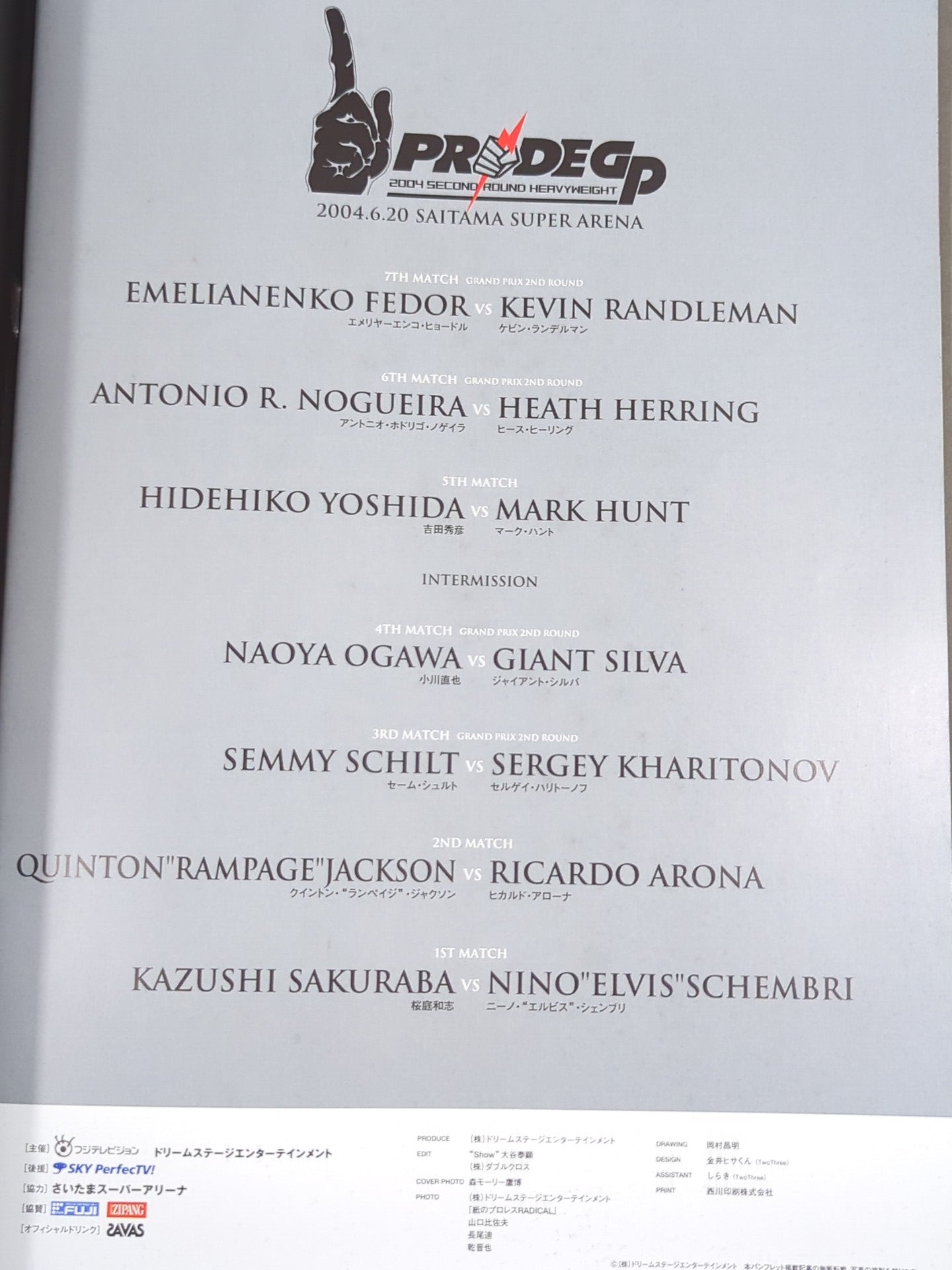 PRIDE GP 2004 SECOND ROUND – 闘道館