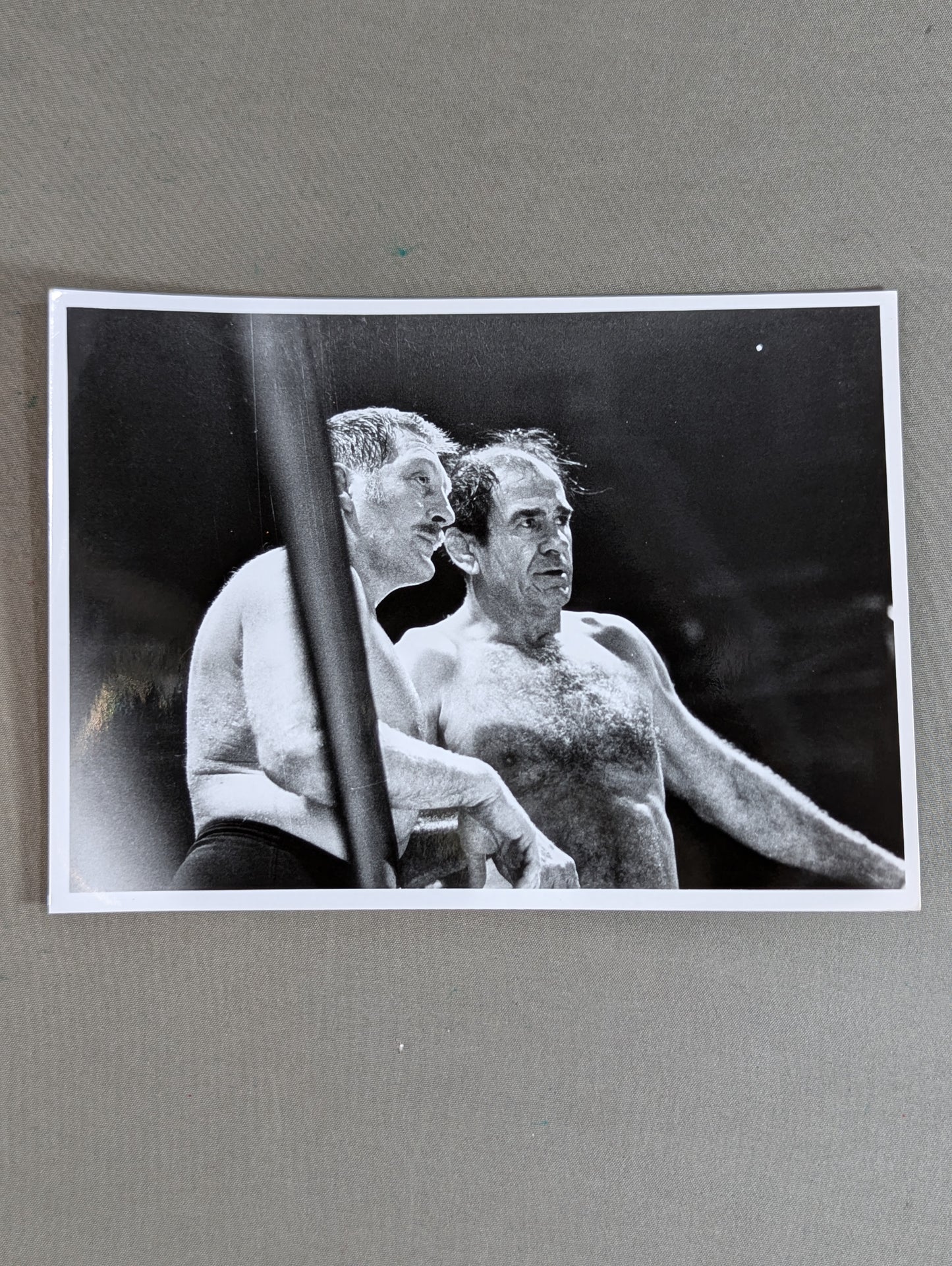 カール・ゴッチ＆ルー・テーズ 白黒写真①