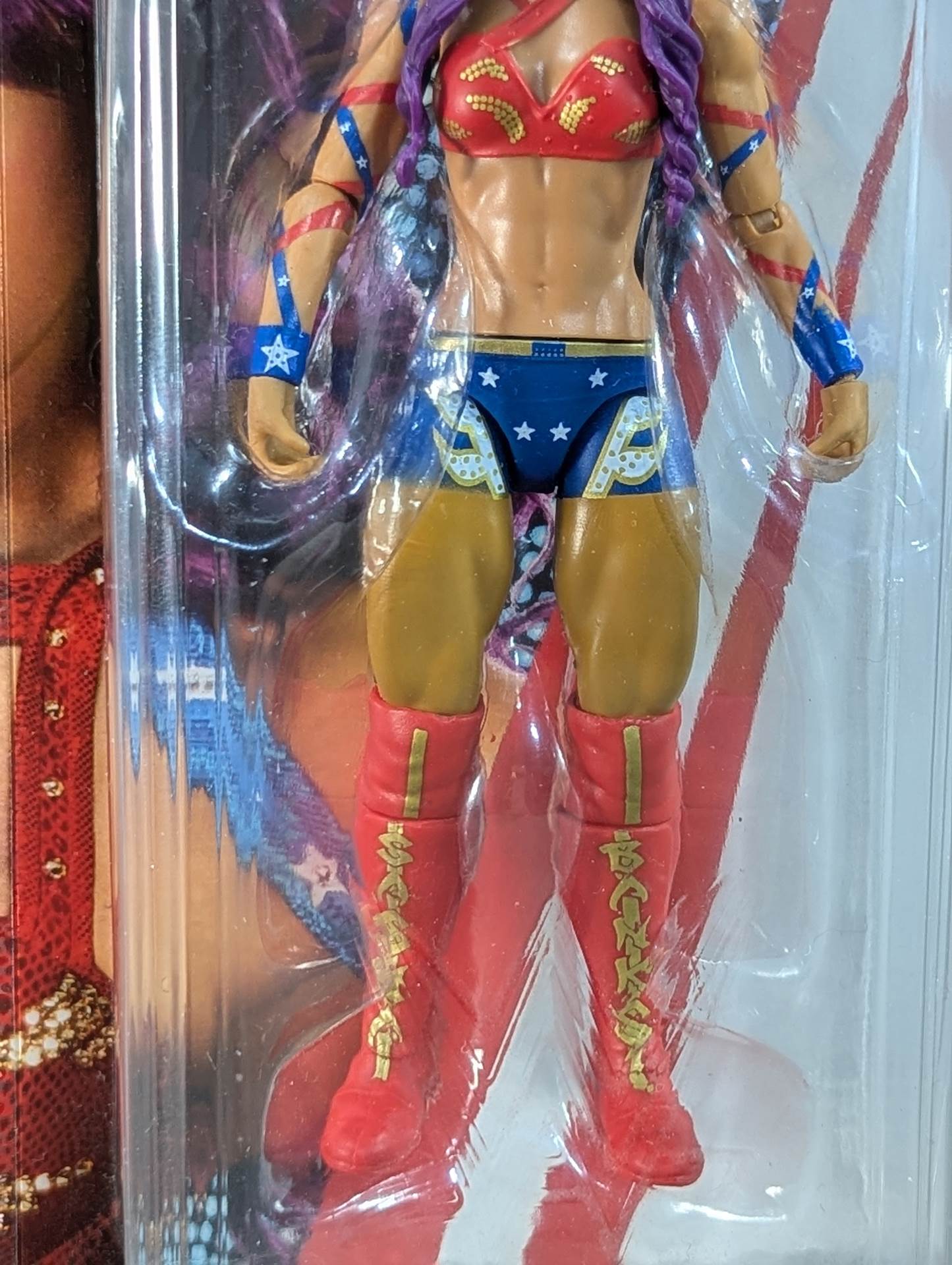 Sasha Banks (blue×red costume)