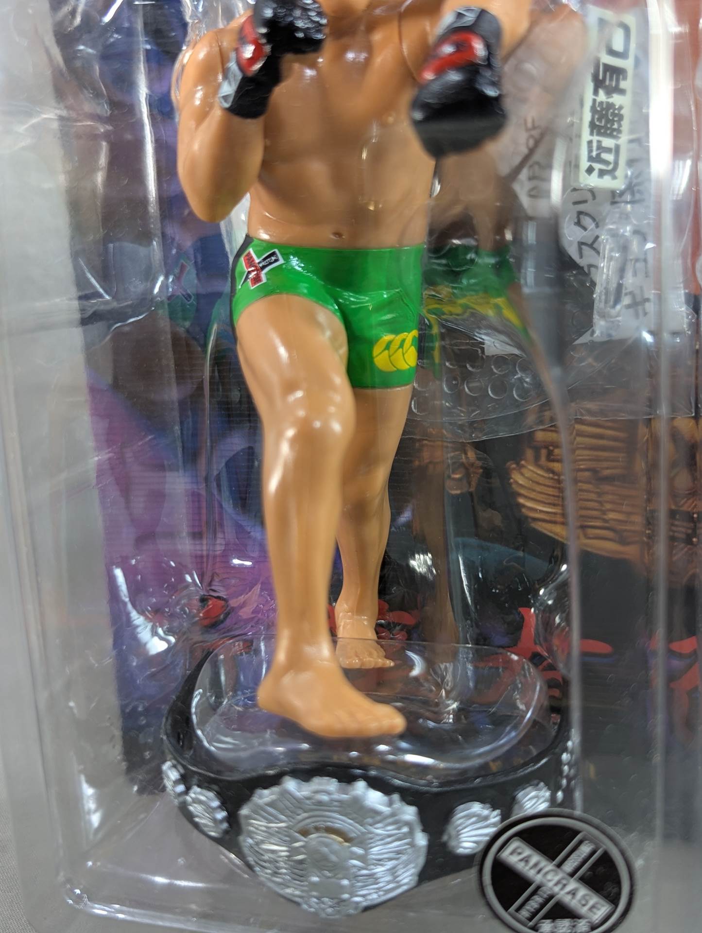 Yuki Kondo (with belt, yellow-green pants, left hook)