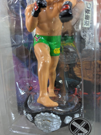 Yuki Kondo (with belt, yellow-green pants, left hook)