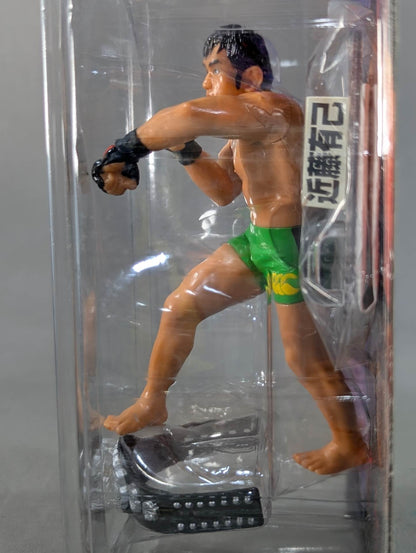 Yuki Kondo (with belt, yellow-green pants, left hook)