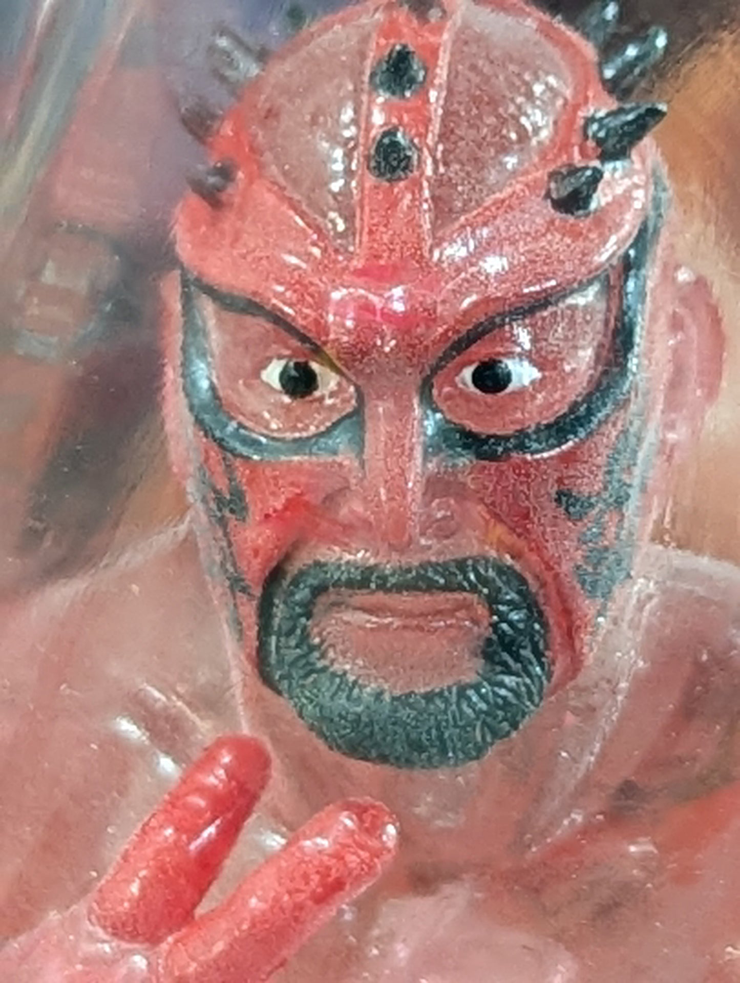 Great Muta (Red Clear, Finger Open)