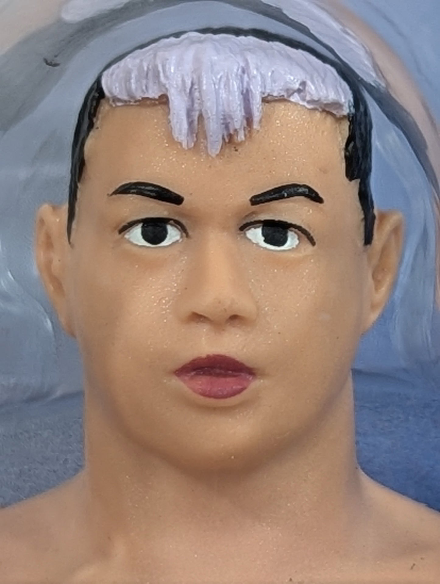 TAKA Michinoku  (black & blue pants, blue knee pads)