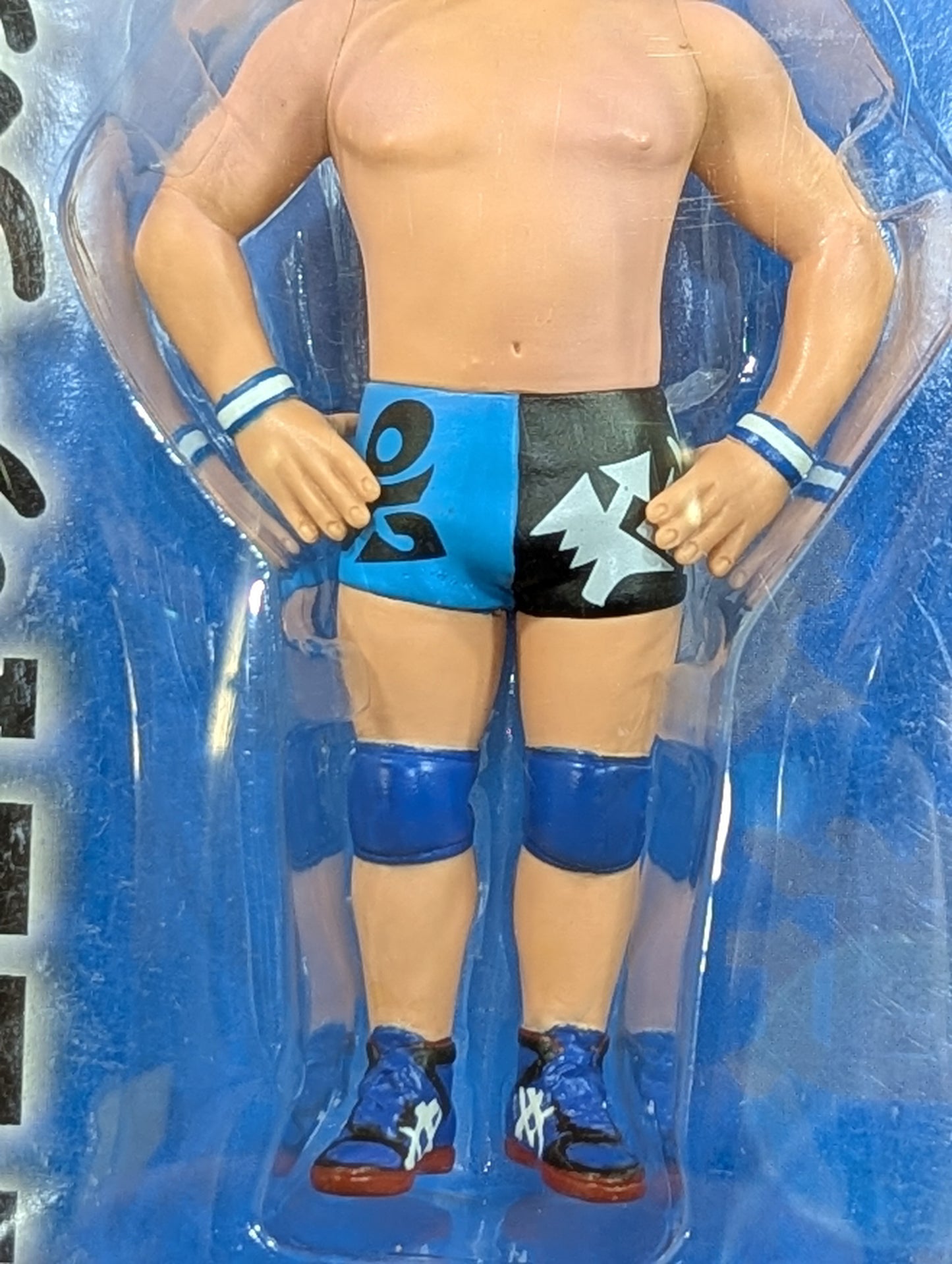 TAKA Michinoku  (black & blue pants, blue knee pads)