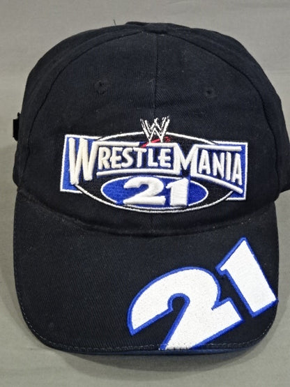 WRESTLEMANIA 21 キャップ(2005(WWE) / ブラック)