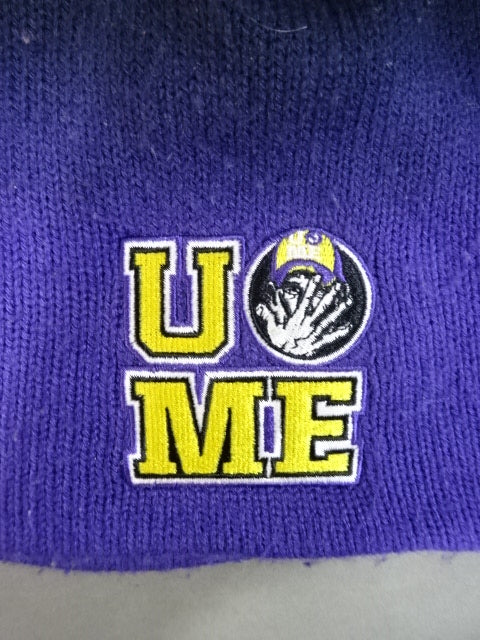 ジョン・シナ ニットキャップ①(2010(WWE) / パープル×ブラック)