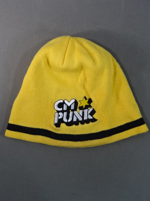 CMパンク ニットキャップ①(2012(WWE) / イエロー)